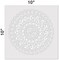 Shanti Mandala Embossing 12 x 12 Stencil | FS029 by Designer Stencils | Mandala & Medallion Stencils | Reusable Stencil for Painting on Wood, Wall, Tile, Canvas, Paper, Fabric, Furniture, Floor | Stencil for Home Makeover | Easy to Use & Clean